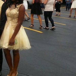 Gold prom/formal dress
